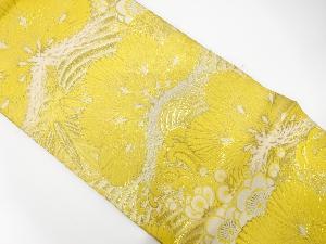 アンティーク　荒波に松竹梅模様織出し丸帯（材料）